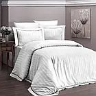 Комплект постільної білизни сатин delux TM First Choice євро розмір Novel Line Beyaz