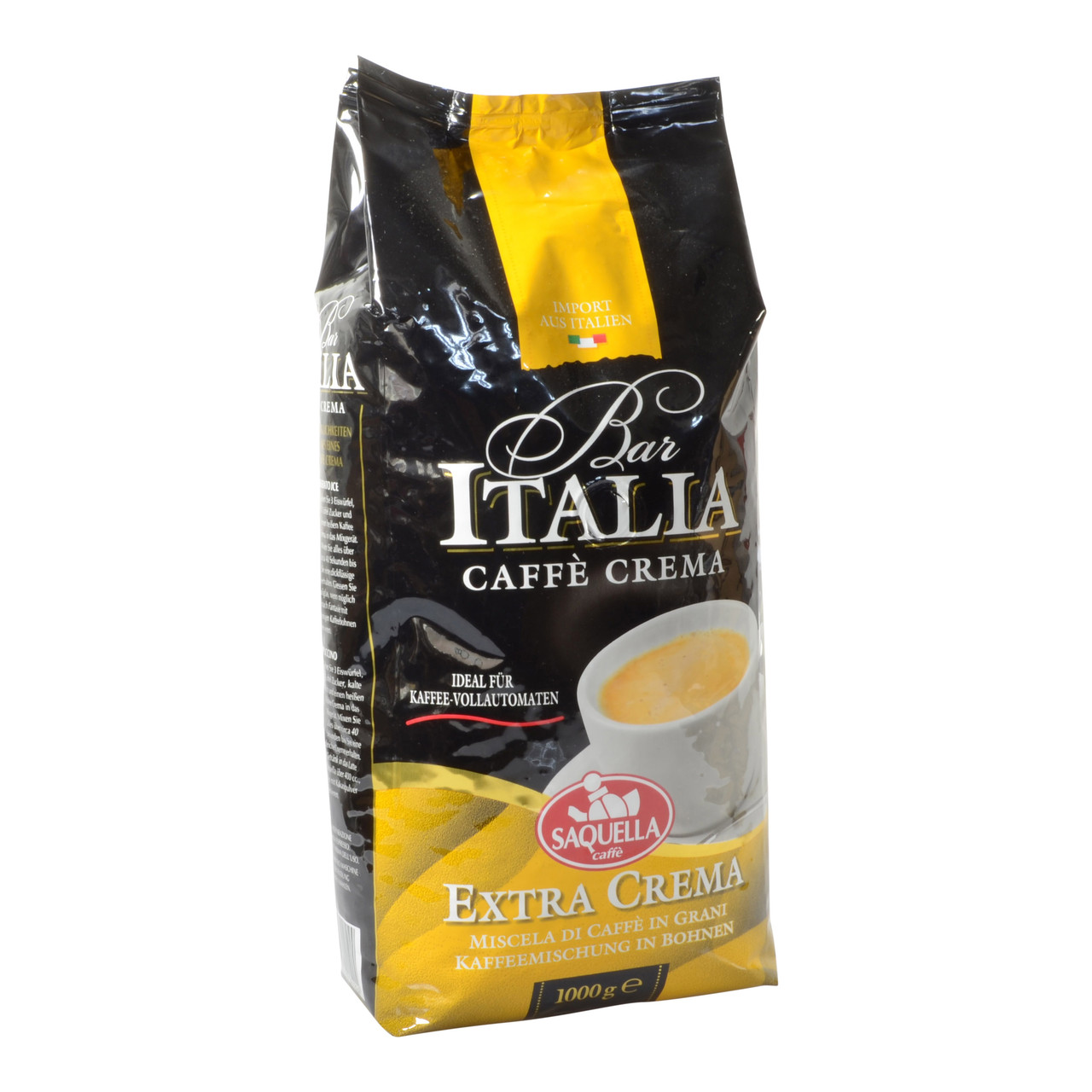 SAQUELLA Кава в зернах  BAR IТALIA EXTRA CREMA 1кг