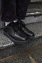 Чоловічі кросівки Nike Air Force 1 Black Winter Найк Аїр Форс 1 Блек Вінтер 43, фото 3