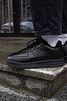 Чоловічі кросівки Nike Air Force 1 Black Winter Найк Аїр Форс 1 Блек Вінтер 43, фото 2