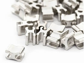 Обмежувач/Фіксатор нижній Х-образний для блискавки №5 50гр колір Нікель