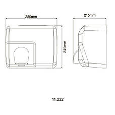 Сушарка для рук HOTEC 11.222 Stainless Steel, фото 6