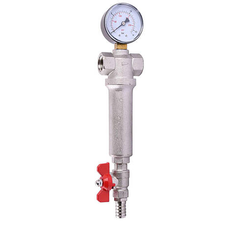 Фільтр із краном і манометром CRISTAL (RBM) 1/2 ⁇ NV — 5024, фото 1