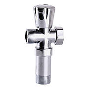 Кран вентильний для пральної машини SELBA 3/4 ⁇ x3/4 ⁇ x3/4" з подовжувачем A7250