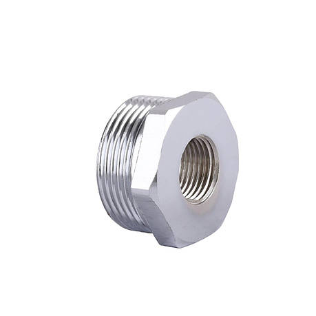 Футорка перехідна SOLOMON 1/2"х3/4" хром НВ 8209, фото 1