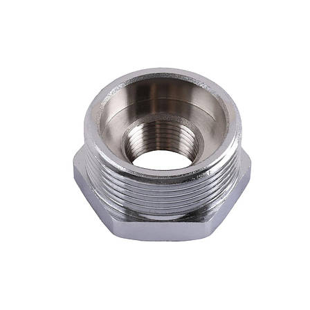 Футорка перехідна SOLOMON 1/2"х3/4" хром НВ 8209, фото 3