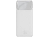 Внешний аккумулятор (павербанк) Baseus Bipow Digital Display 20W 10000mAh white (PPDML-L02)