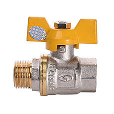 Кран кульовий прямий SOLOMON 1/2" НВ ЖБ PN40 B1008, фото 4