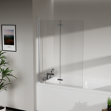 Скляна шторка для ванни AVKO Glass RDW02-J2 100x140 Silver, фото 2