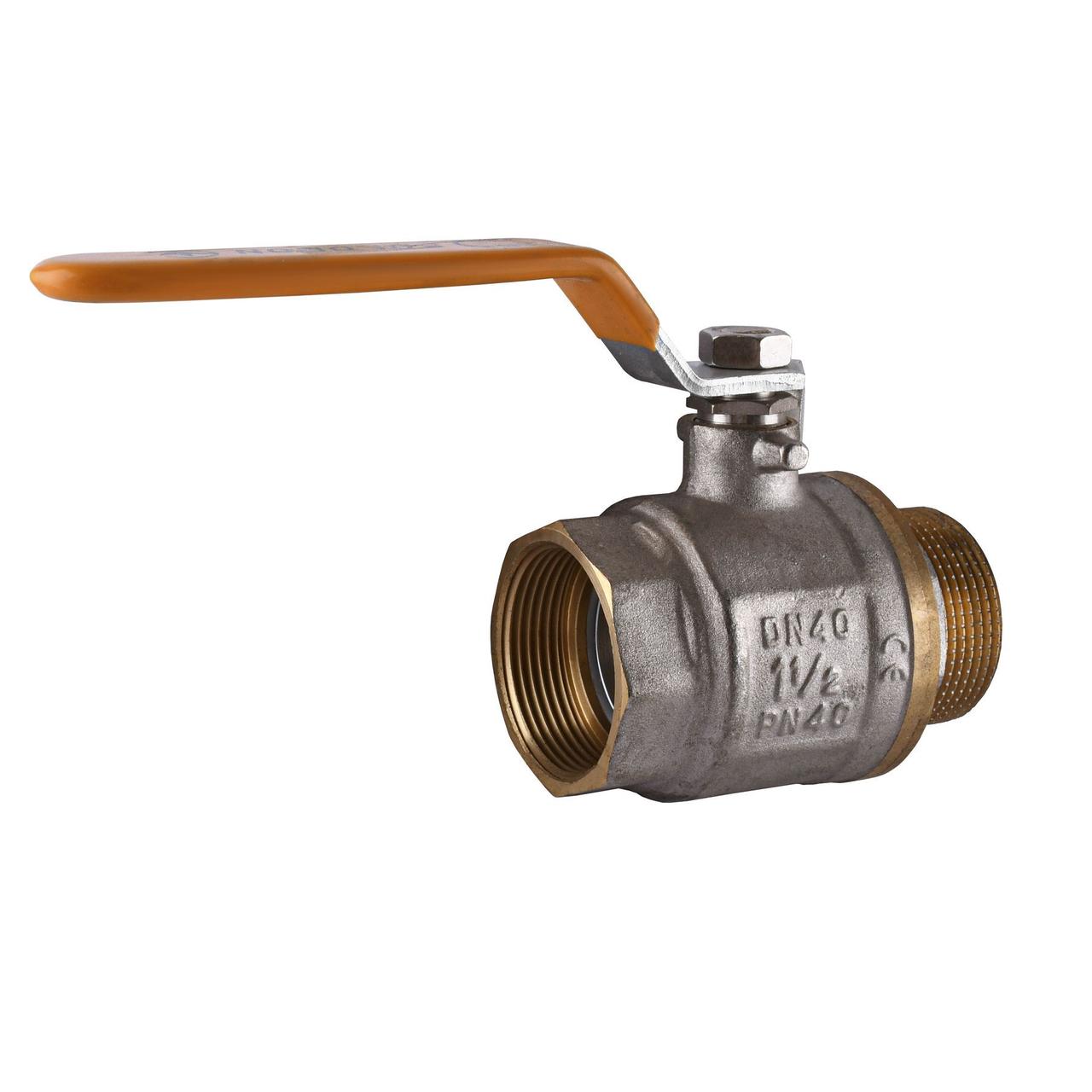 Кран кульовий прямий SOLOMON 1 1/2" НВ ЖР PN40 В1002FM