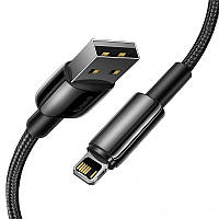 Кабель USB на Lightning 2.4A BASEUS Tungsten Gold Fast Charging Data Cable 1м (черный)