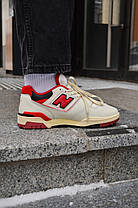 Кросівки чоловічі New Balance 550 White Red Нью Беланс 550 Вайт Ред 41, фото 3