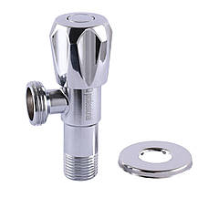 Кран вентильний кутовий Professional 1/2″X3/4″ NV-QP999, фото 5