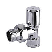 Кран вентильний кутовий з американкою SOLOMON 1/2 CHROM 1845