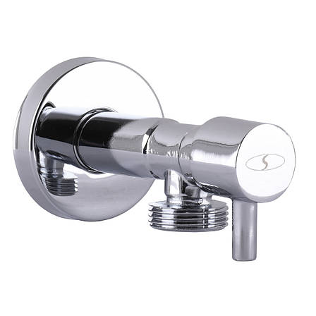 Кран напівобертовий кутовий SOLOMON 1/2"х3/4 ⁇ Lazer 7076, фото 1
