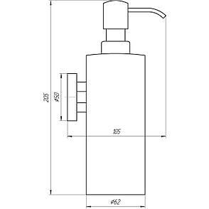 Дозатор рідкого мила Globus Lux SS 8432 SUS304, фото 4