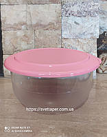 Чаша СК 2.1 л с розовой крышкой Tupperware