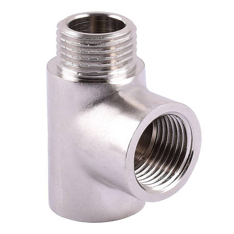 Трійник SOLOMON 1/2 ВВН нікель 8202, фото 1