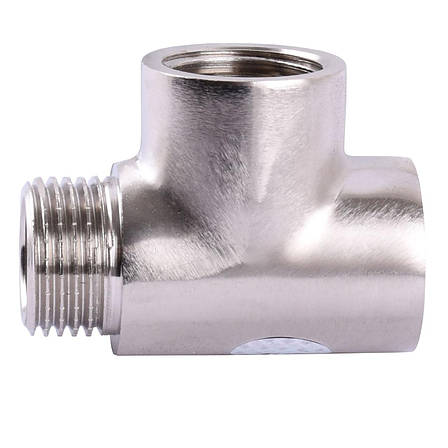 Трійник SOLOMON 1/2 ВВН нікель 8202, фото 2