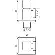 Кран напівобертовий кутовий SOLOMON 1/2"х3/4 ⁇  CUBE 7078, фото 7