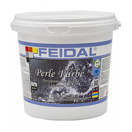 Декоративна фарба Feidal Perle Farbe ефект сяйва 1л, фото 1