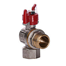 Кран кульовий Q PROFESSIONAL 1/2" нв КБ кутовий Q154 PN40, фото 4