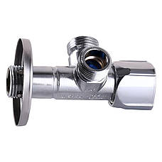 Кран кульовий кутовий подвійний ARCO 1/2"х 1/2"х1/2" A80TWIN CQ4105, фото 3