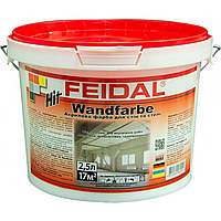 Акриловая краска для стен и потолка Feidal HIT Wandfarbe матовая 2.5л