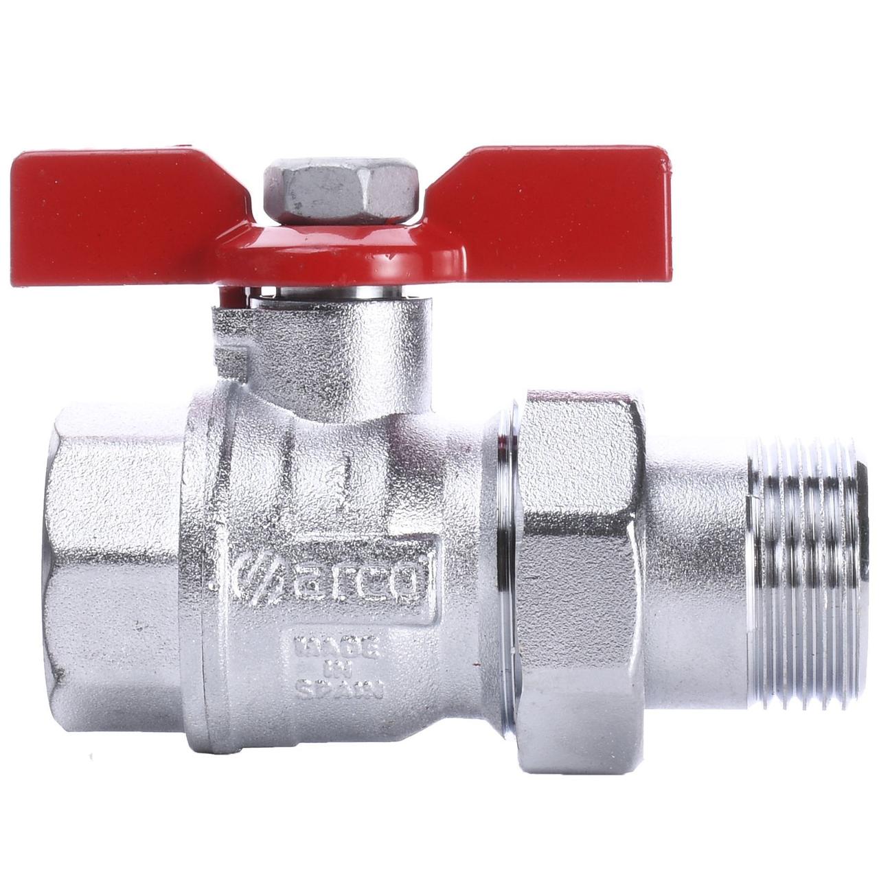 Кран кульовий прямий з американкою ARCO 1 ⁇  TURIA 0117608