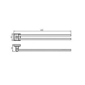 Тримач для рушників Perfect Sanitary Appliances КВ 9931, фото 3