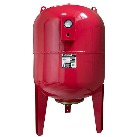 Бак Optima cal-pro для систем опалення 200 л 10bar вертикаль. (з манометром), фото 1