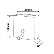 Дозатор рідкого мила HOTEC 13.115 Stainless Steel, фото 6