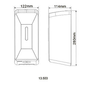 Дозатор сенсорний для антисептика HOTEC 13.503 ABS White, фото 4