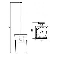Йорж настінний Perfect Sanitary Appliances КВ 9929A, фото 3