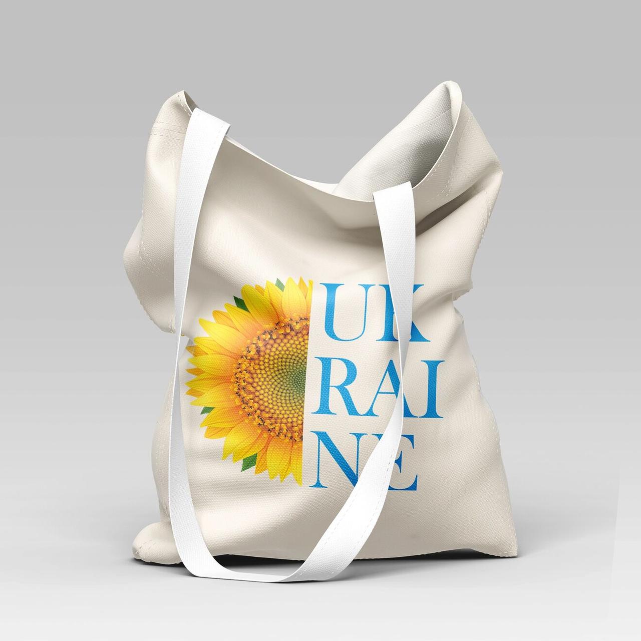 Сумка бежева "Ukraine!", фото 1
