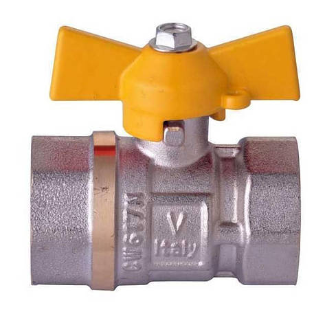 Кран кульовий прямий WATER VALVE 1/2" ВВ ЖБ NV-V Q001, фото 1