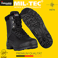 MIL-TEC YKK Black Ботинки тактические на застежке берцы черные размер (40-45)