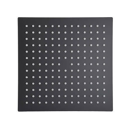 Лійка душова ТРОПІК TSQ-250-BL чорна матова 250*250 мм, TOPAZ, фото 1