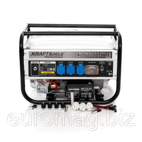 Генератор Kraft Dele KD114 KW6500JBE 2.8 kVA 12/230V Бензин