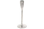 Свічник металевий для тонкої свічки 20см, колір - срібло 438-124