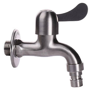 Кран кульовий поливальний Q PROFESSIONAL 1/2" NV-QP3003 SUS304 неіржавка сталь, фото 1