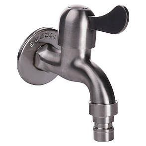 Кран кульовий поливальний Q PROFESSIONAL 1/2" NV-QP3003 SUS304 неіржавка сталь, фото 3