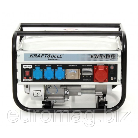 Генератор Kraft&Dele KD117 KW6500B 2,8kVA 12/230/380V Бензин