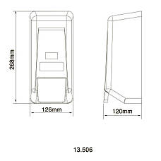 Дозатор рідкого мила HOTEC 13.506 ABS White, фото 6