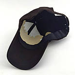 Кепка бейсболка чоловіча Atrics 56-59 розмір котонова звичайний розмір темно-коричневий (ББ447), фото 5