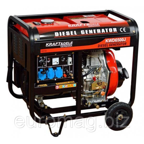 Генератор Kraft&Dele KD120 KWD6500J 8.4 kVA 12/230 V Дизель
