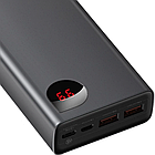 Зовнішній акумулятор Power Bank Baseus Adaman Metal Digital Display Quick Charge 65W 20000mAh Black/Чорний, фото 7