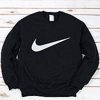 Мужской осенний свитшот лонгслив кофта Nike Найк Чёрный