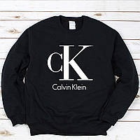 Мужской осенний свитшот лонгслив кофта Calvin Klein Кльвин Кляйн Чёрный