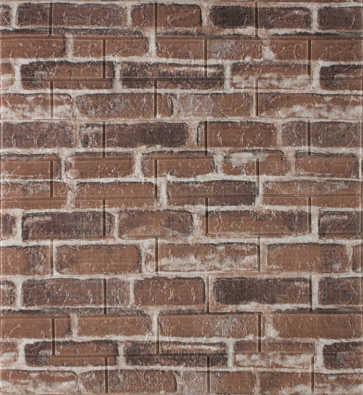 Самоклеющаяся декоративная 3D панель под красный екатеринославский кирпич 700x770x5мм, фото 1